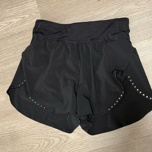 Lululemon Black Fast and Free Shorts